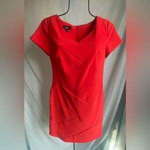 AGB Women's Red Dress 6P with bonus Brooch !